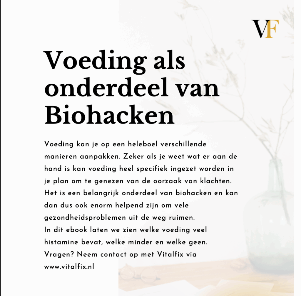 Je hebt gekozen voor de uitgebreide Histamine-lijst